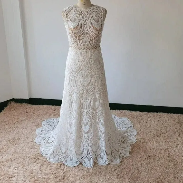 Chantilly Lace Bridal Gown