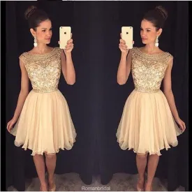 Cheap beaded See through Sexy homecoming prom dresses, CM0011