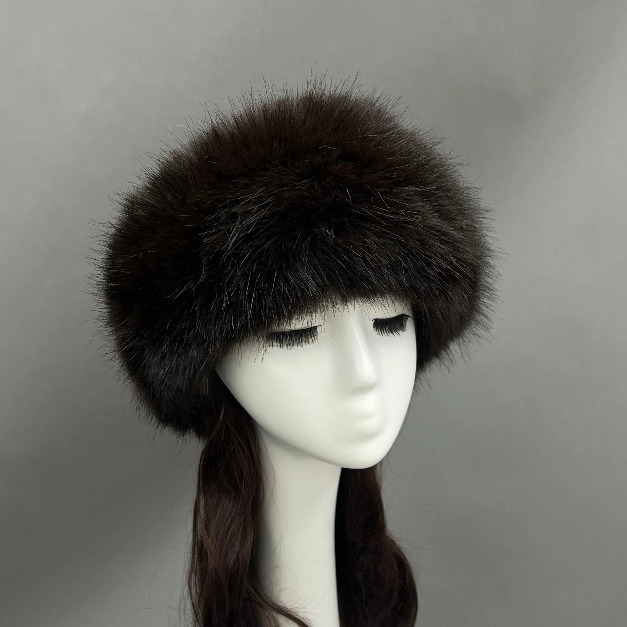 Chocolate Faux Fur Headband