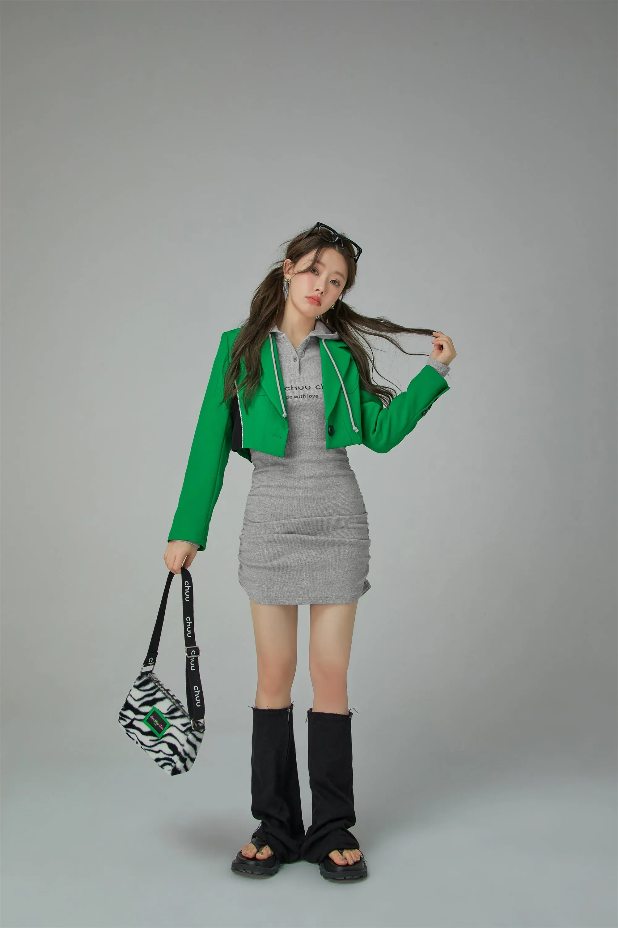 Chuu Hooded Mini Dress