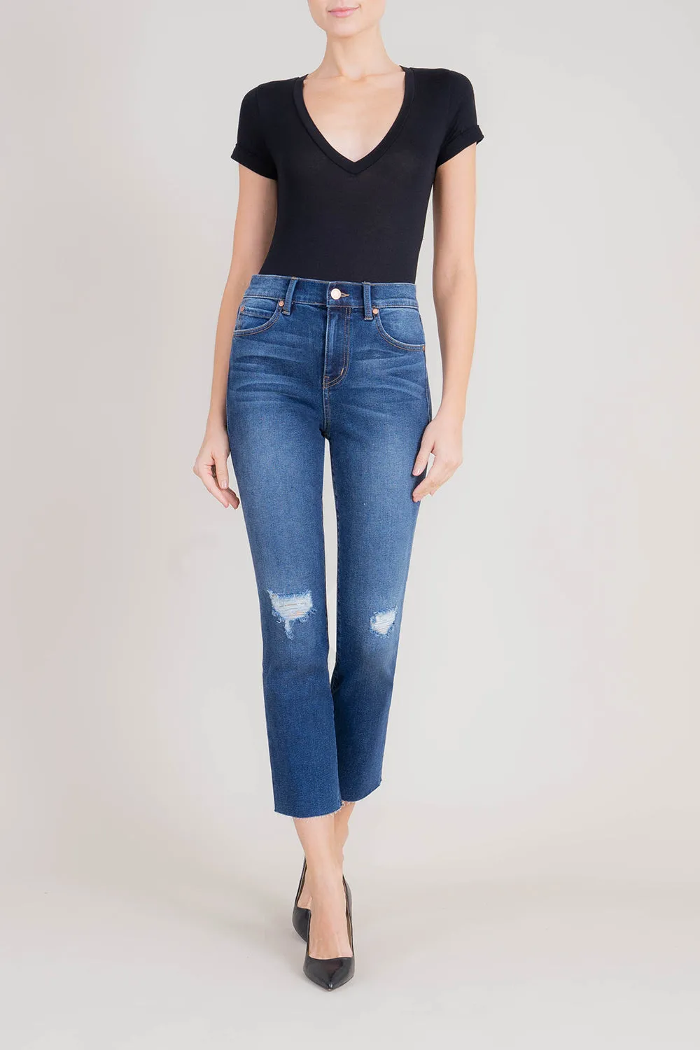 Classic 5pkt High Rise Straight Crop