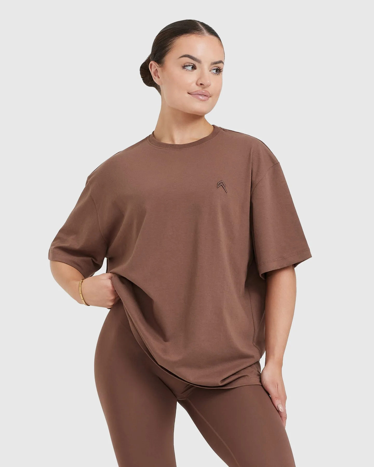 Classic Oversized Lightweight T-Shirt | Chestnut