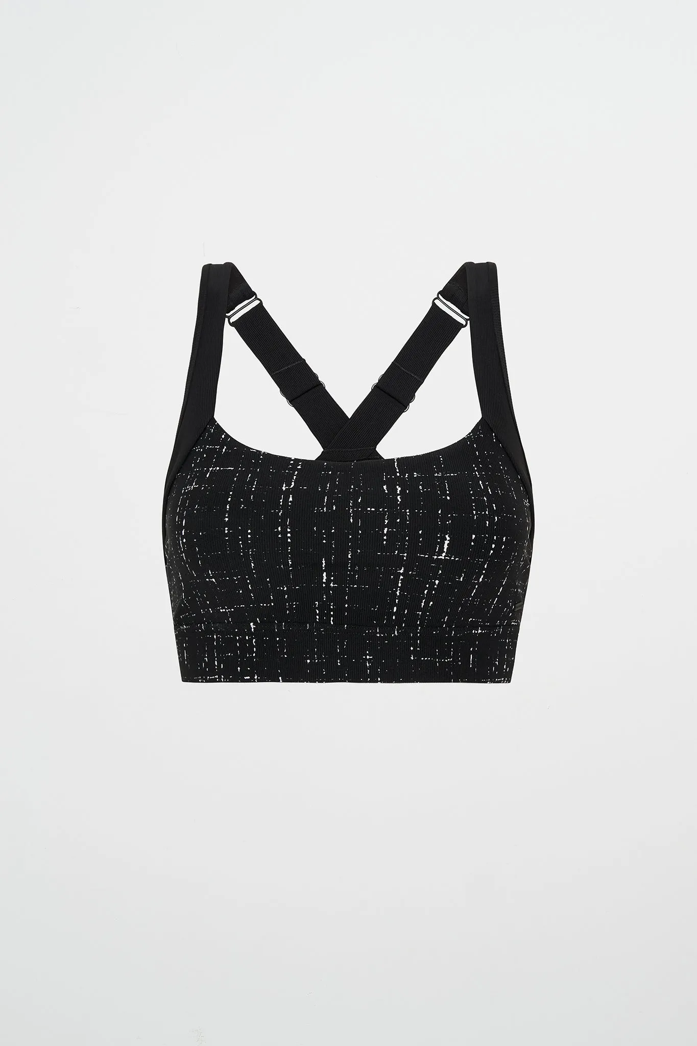 Crossback Tweed Sports Bra 329