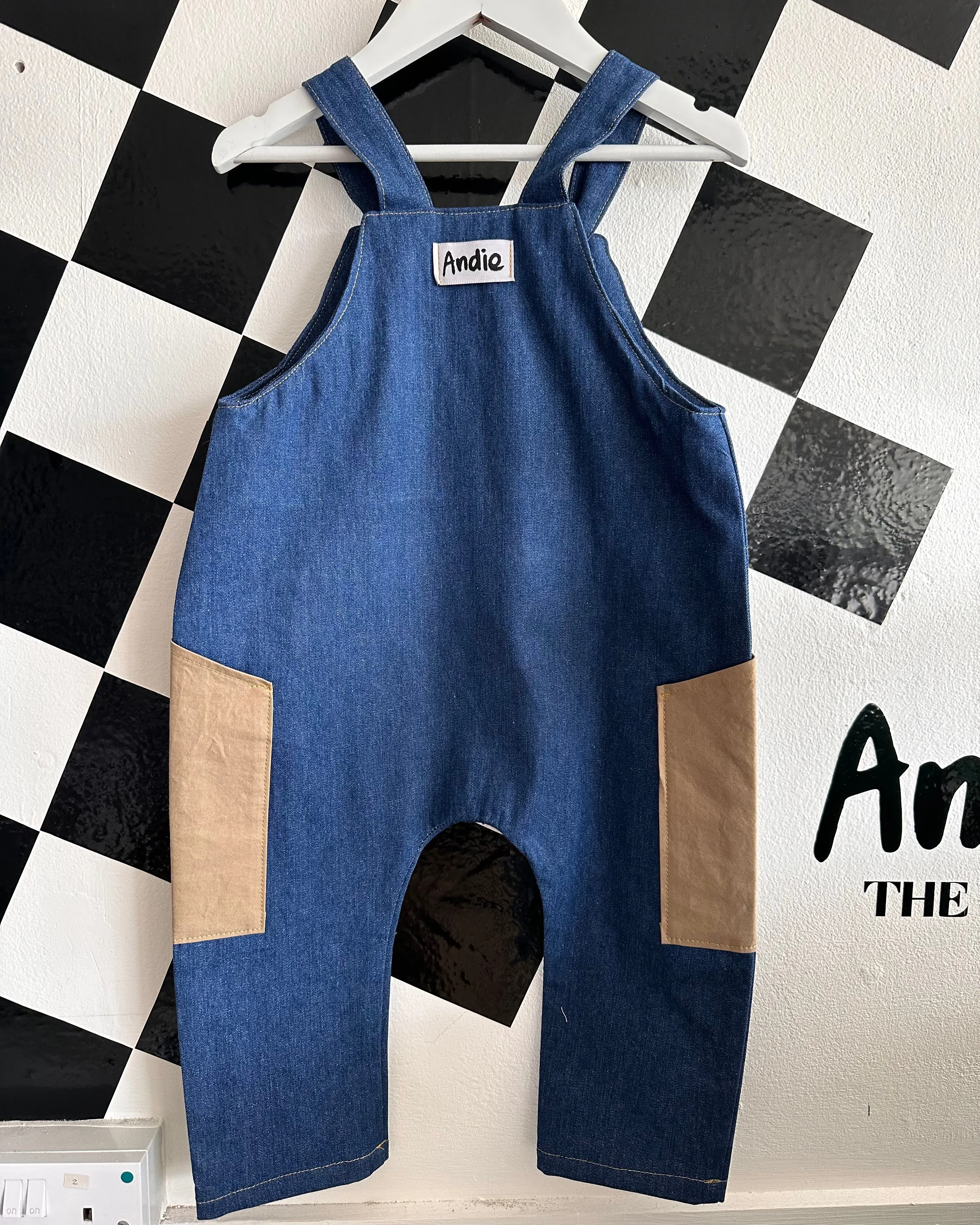 Denim Dungarees (0-24months)