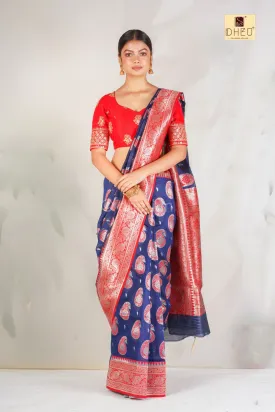 DHEU | Woven Fusion Of Banarasi & Raw Silk