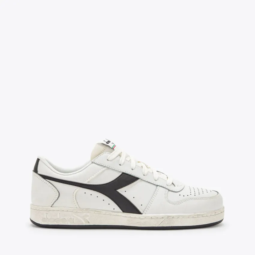 DIADORA SNEAKERS MAGIC BASKET LOW ICONA BIANCO-BIANCO-NERO