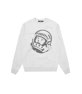 DISTRESSED ASTRO LOGO CREWNECK - HEATHER GREY