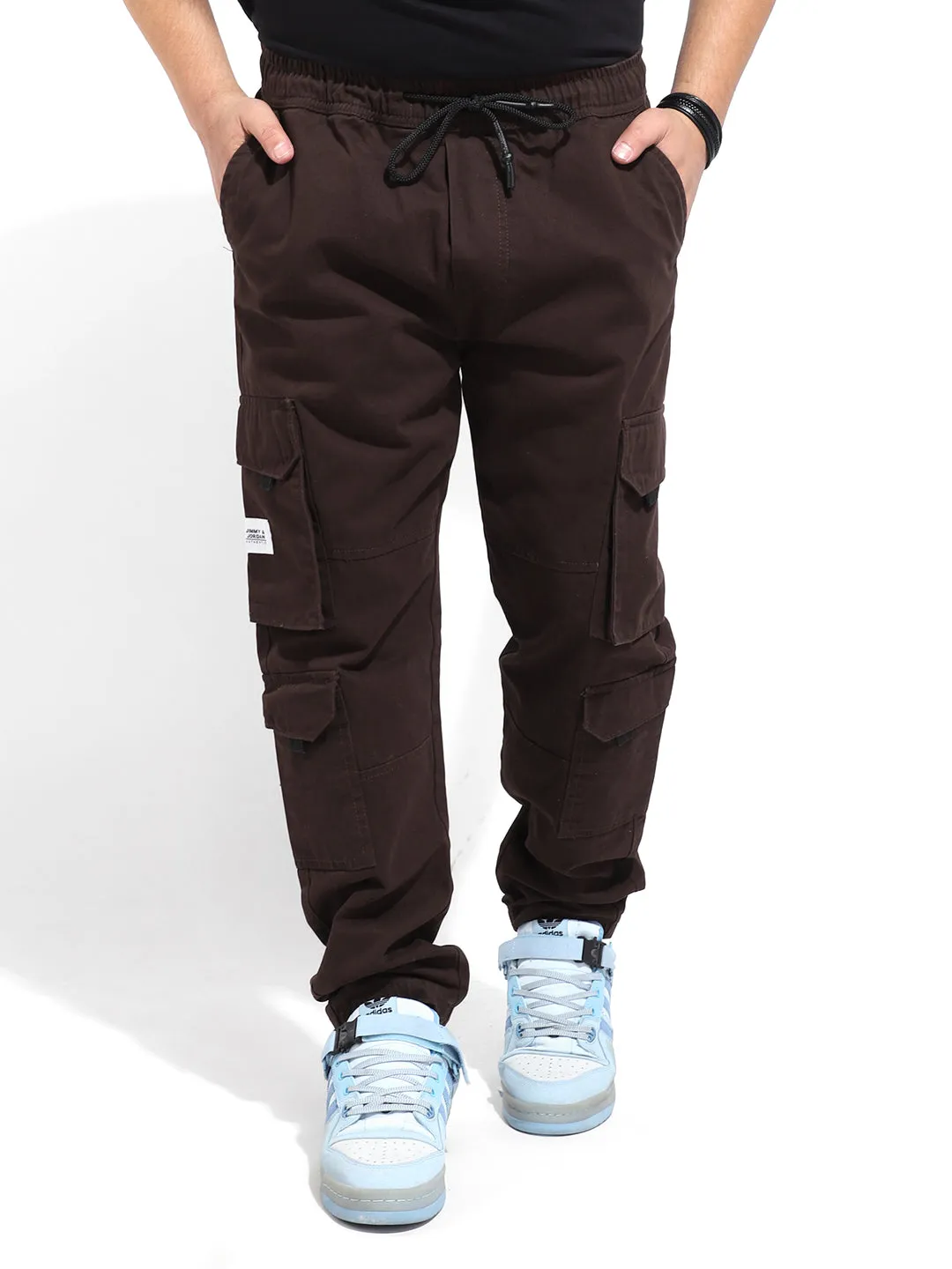 Fantacy Coffee 8 Pocket Baggy Fit Denim Cargo