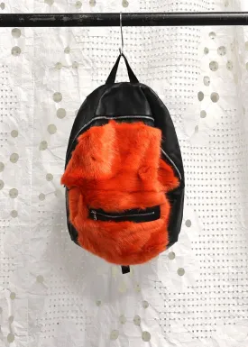 Faux Fur Rucksack Multi