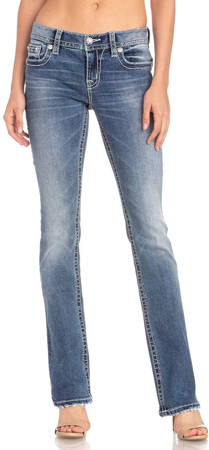 Floral Passion Slim Bootcut Jeans