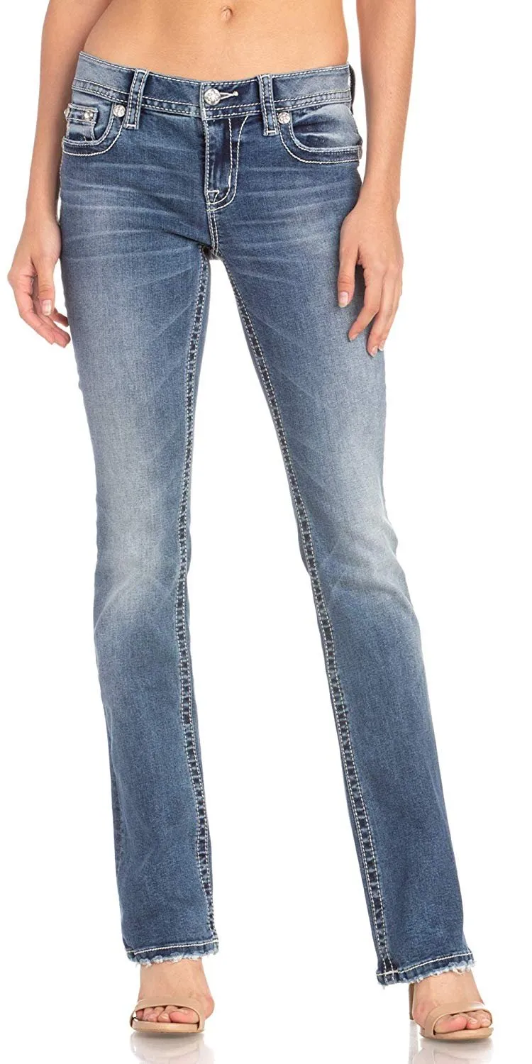 Floral Passion Slim Bootcut Jeans