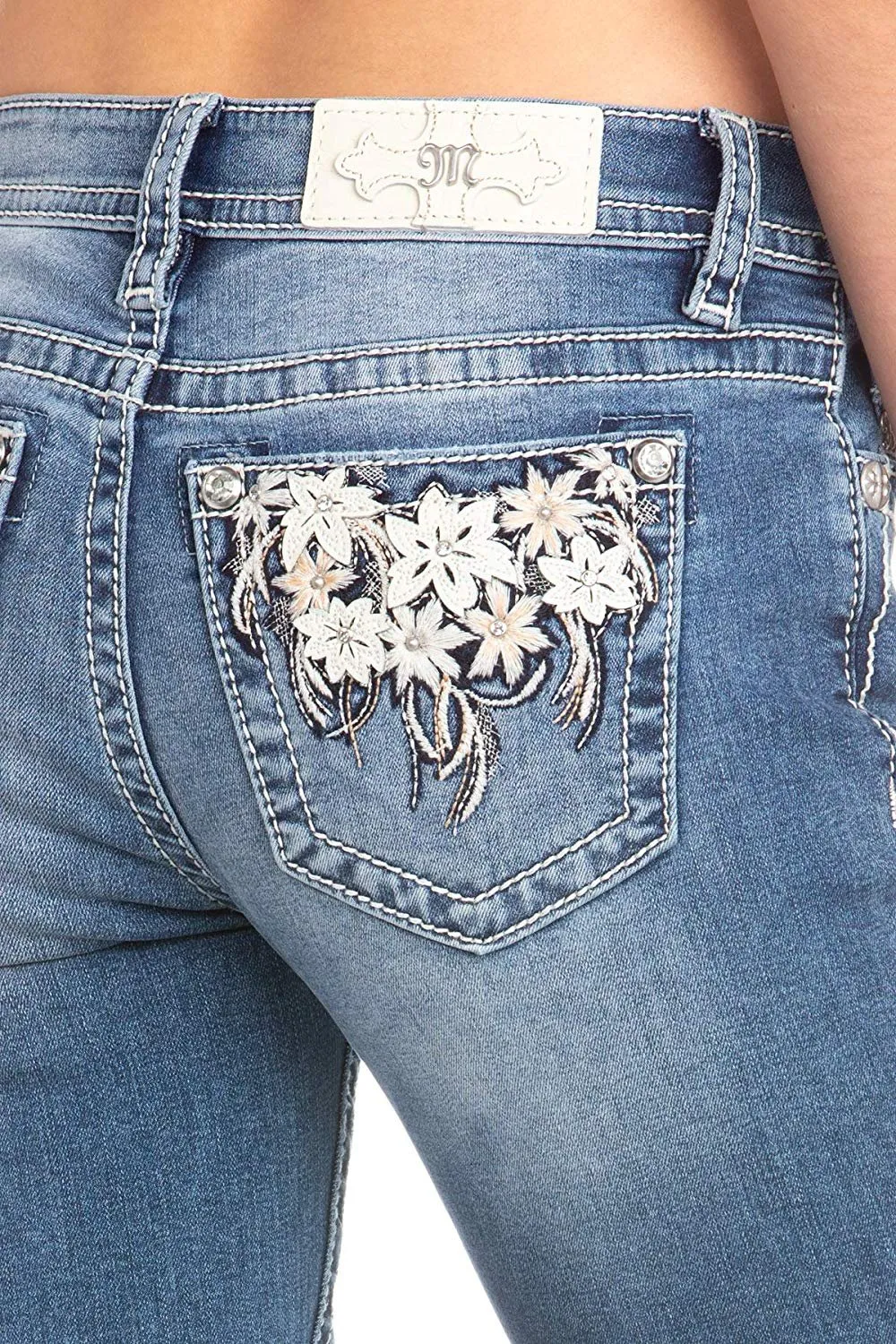 Floral Passion Slim Bootcut Jeans