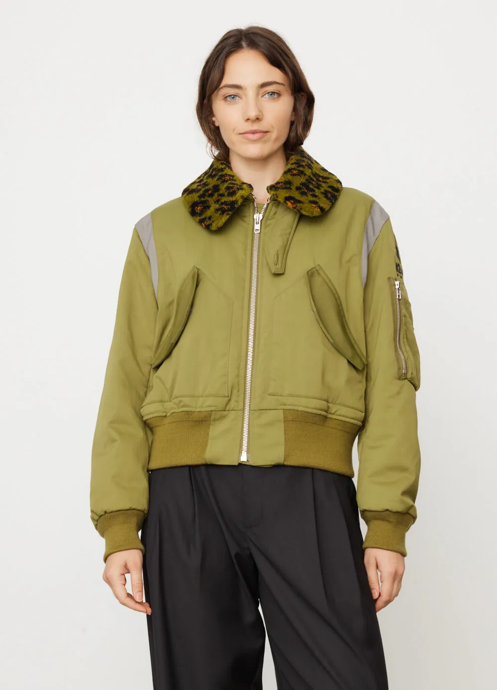 'Hana Leopard' Elevated Bomber