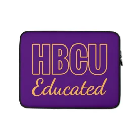 HBCU Educated Purple/Gold Laptop Sleeve