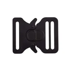 Heavy Duty Solid Matte Black Luxury Design Rollercoaster Buckle