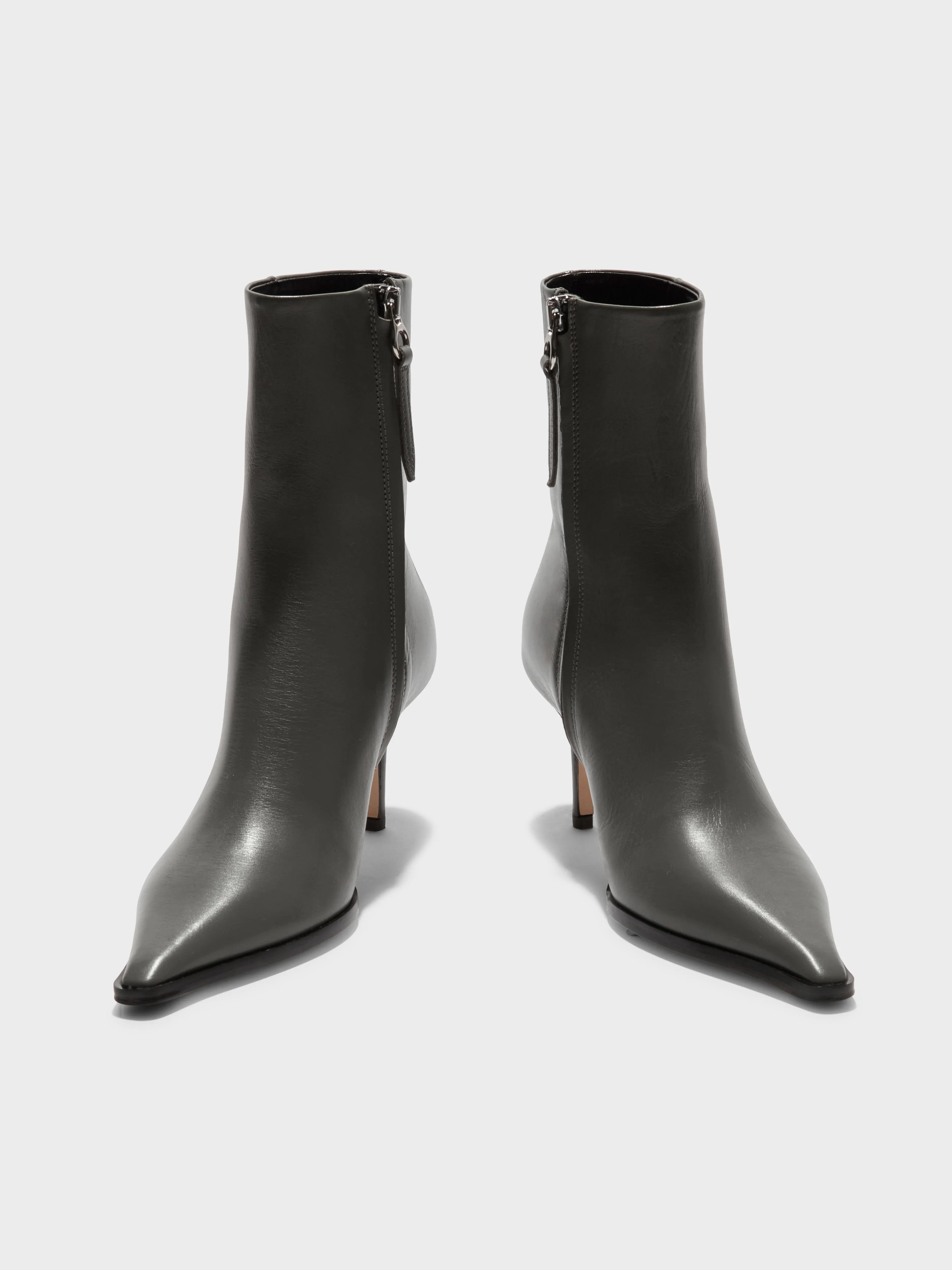 Hexi Leather Ankle Boots