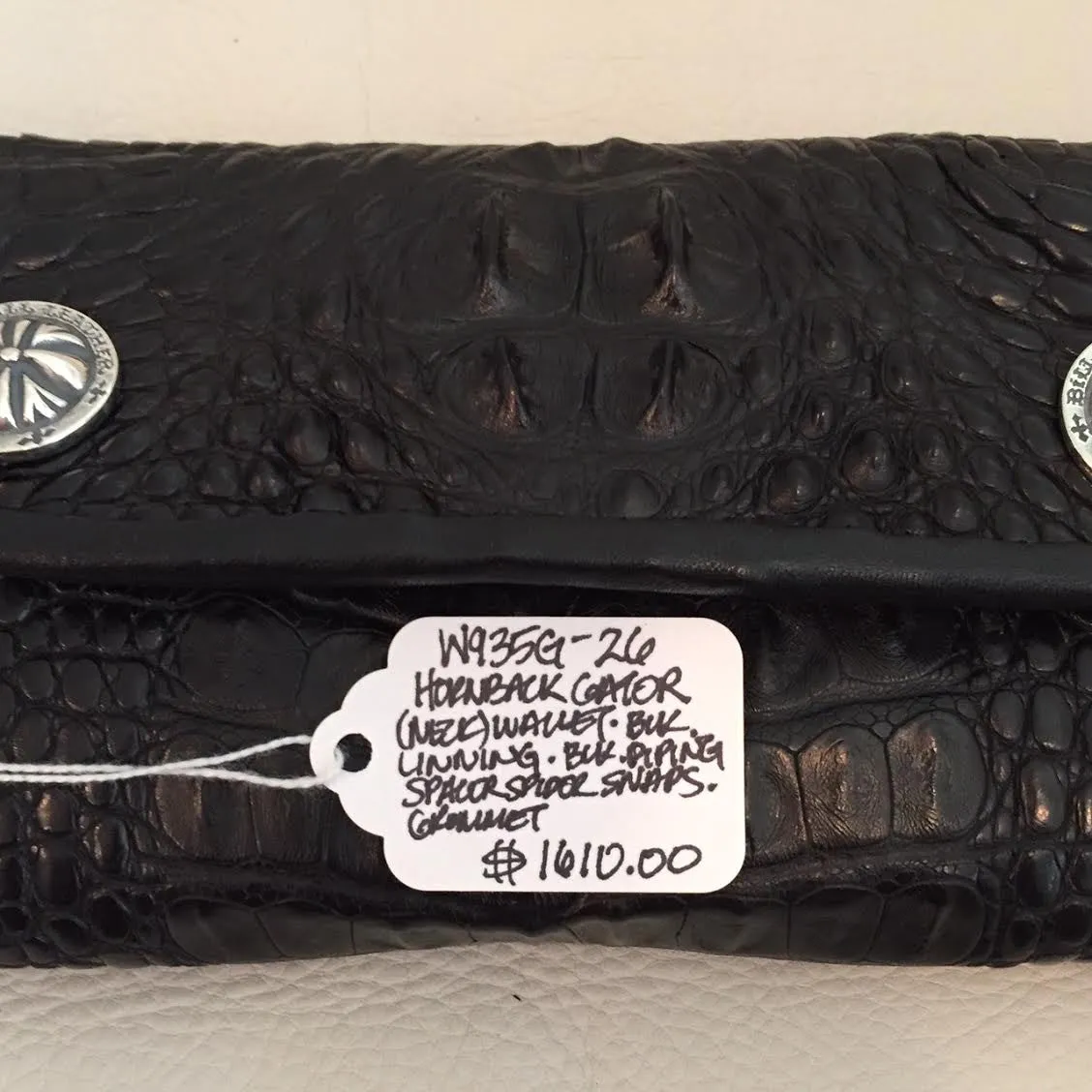 Hornback Gator Large Currency Wallet