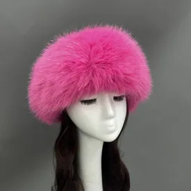 Hot Pink Faux Fur Headband