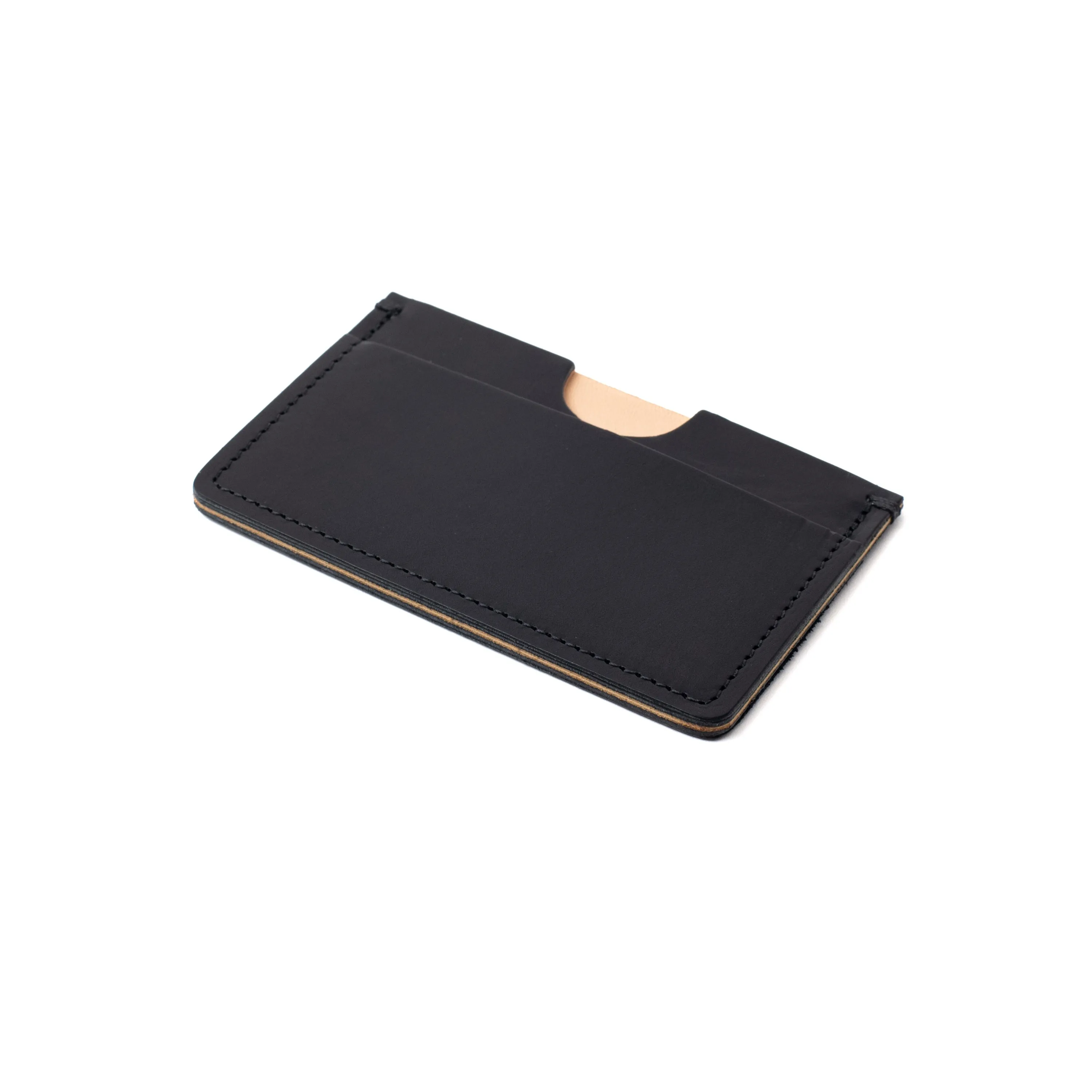 Houghton Card Holder - Black Horween Chromexcel