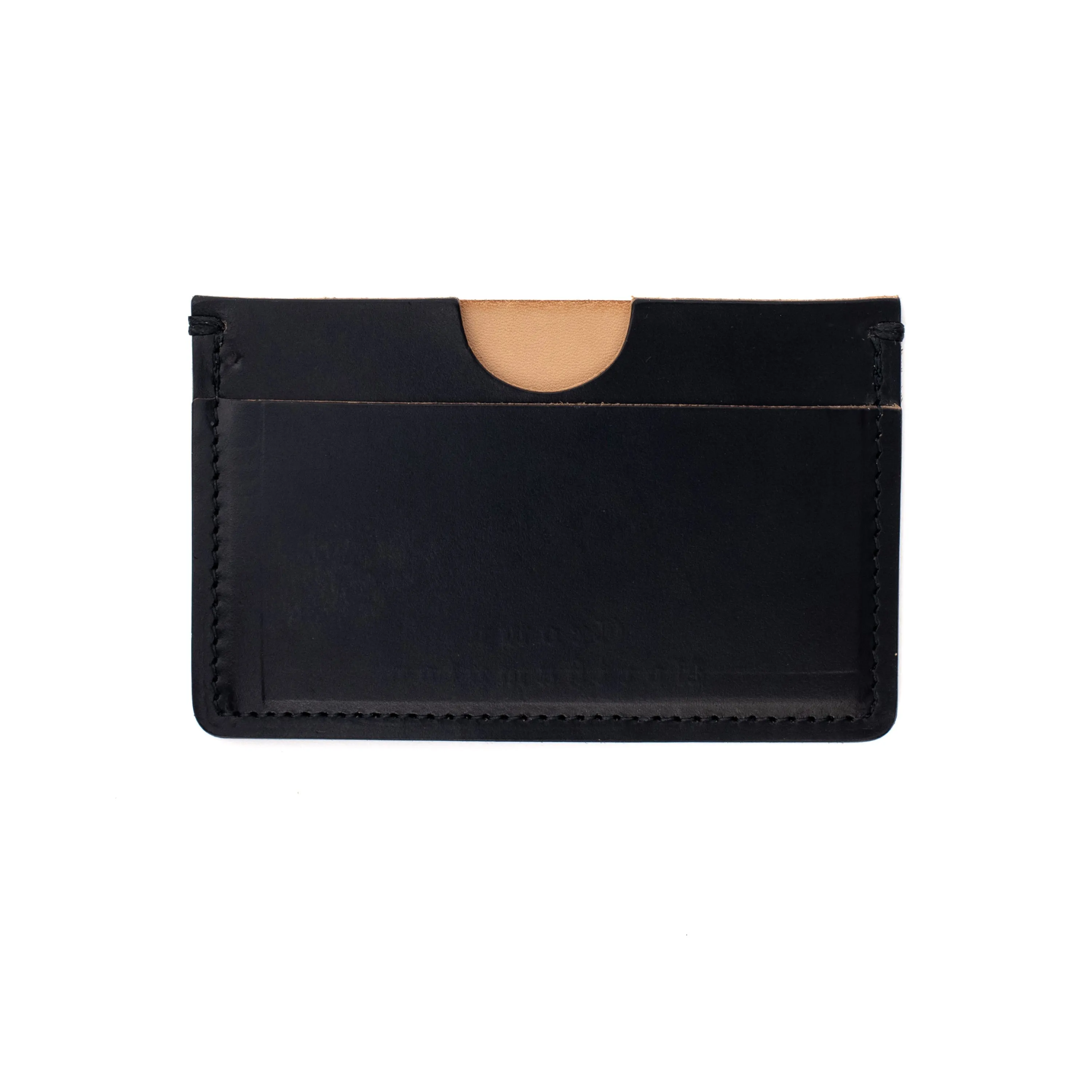 Houghton Card Holder - Black Horween Chromexcel