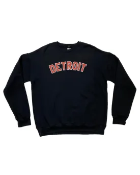 Ink Detroit - Red & White on Black Crewneck