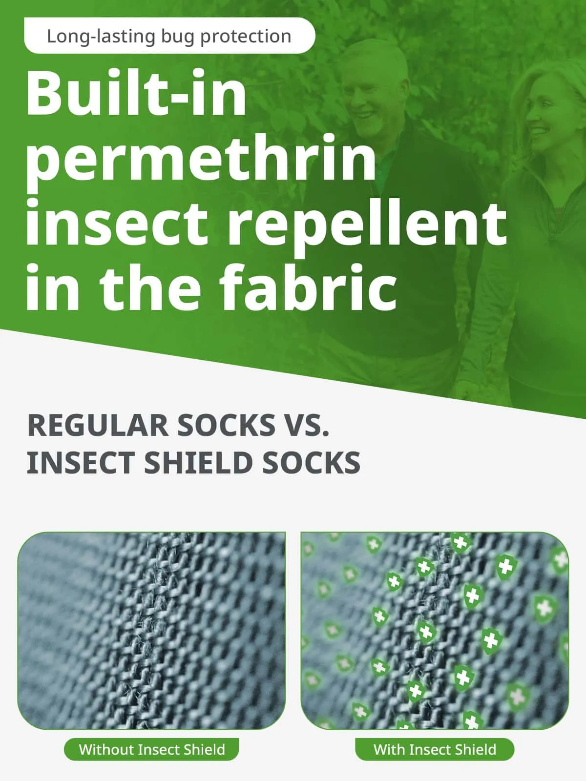 Insect Shield Lightweight Hiker Socks