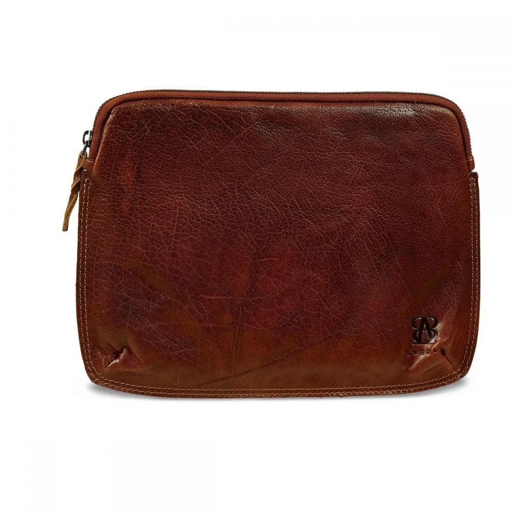 Ipad Bag | Brown | Waxed Buffalo Leather