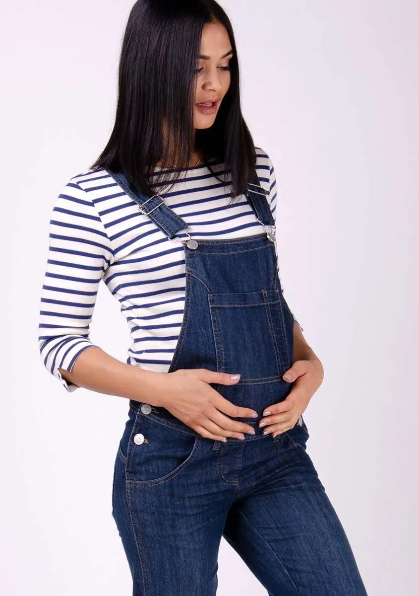 IVY Denim Maternity Dungarees - Blue