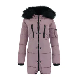 Jessica Simpson Long Puffer Jacket Dusty Pink L