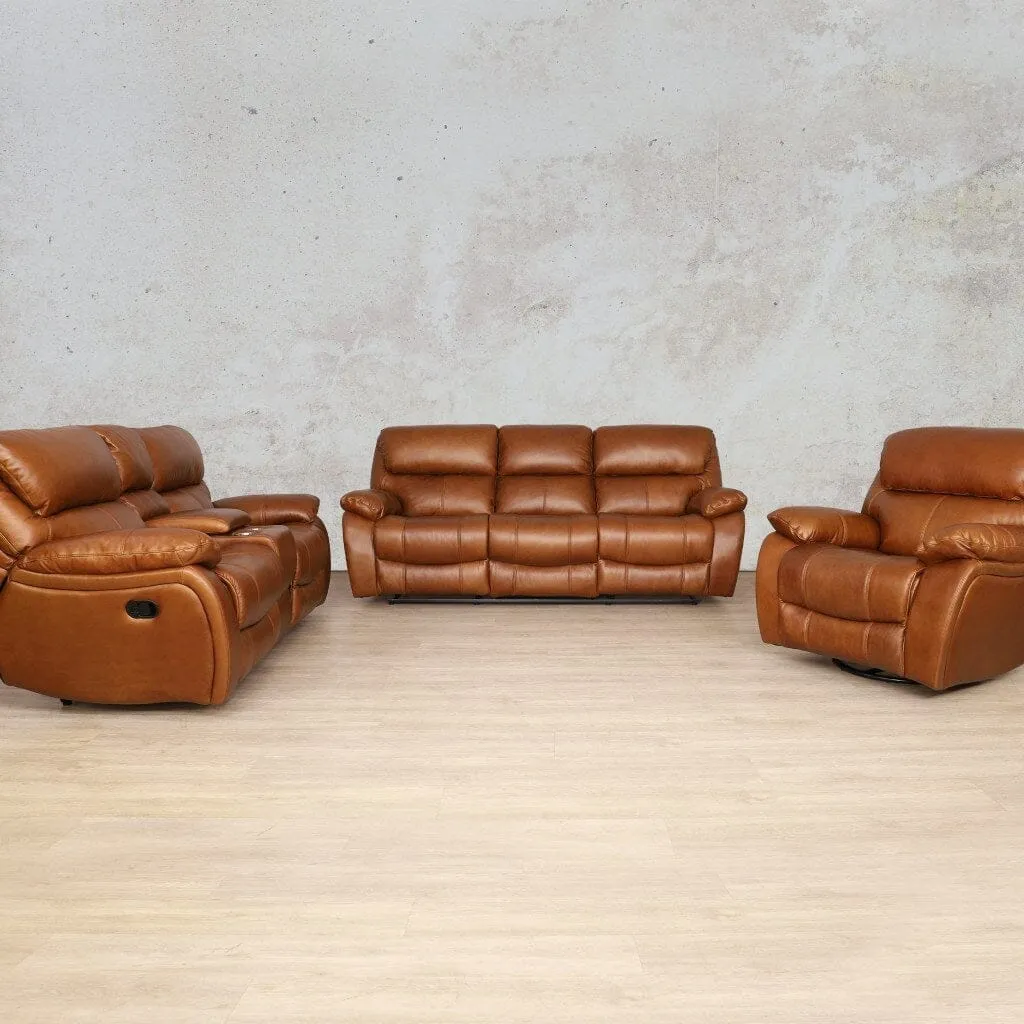 Kuta  3 2 1 Leather Recliner Home Theatre Suite - Available on Special Order Plan Only