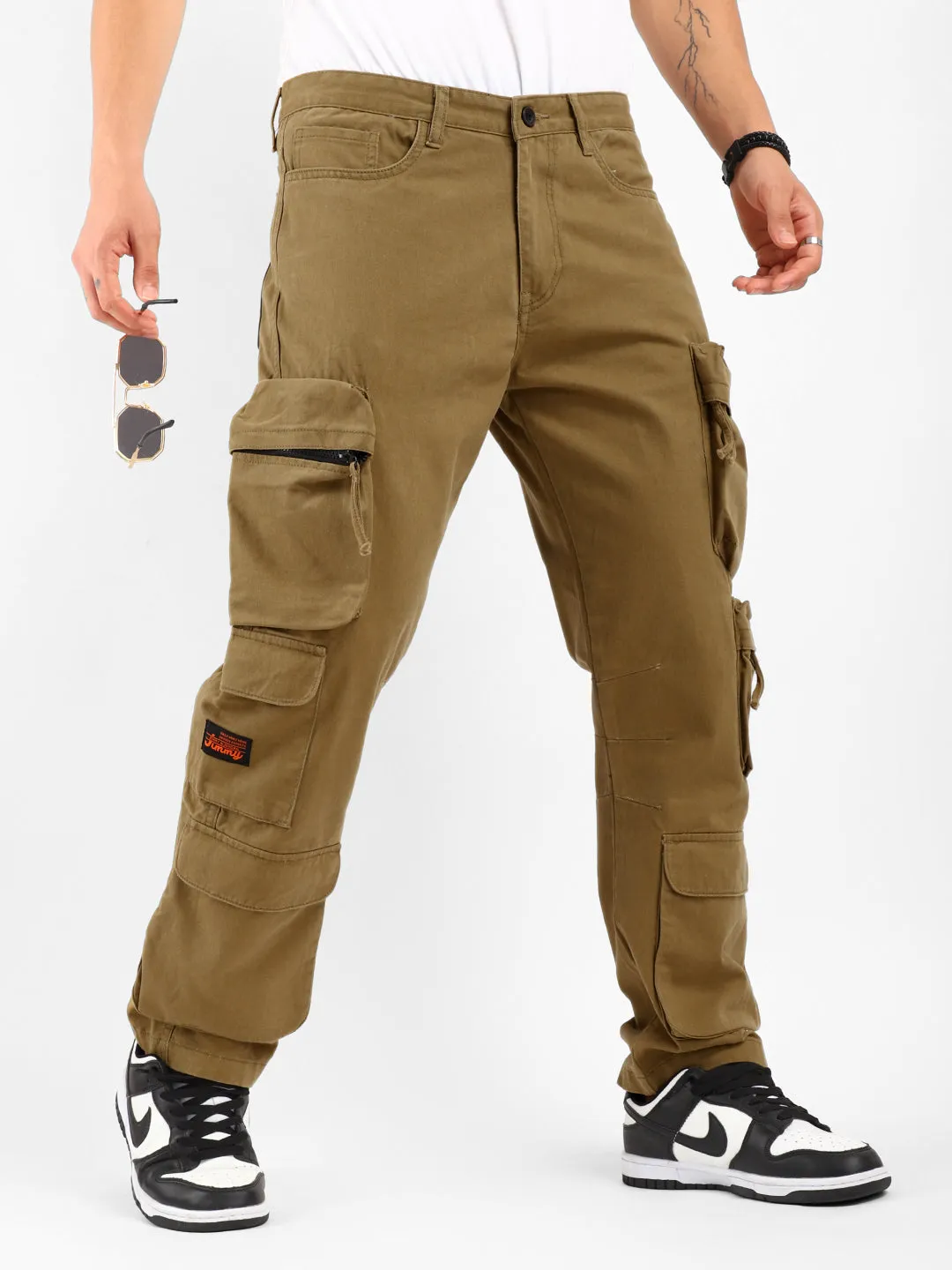 Kyubic Mustard Cargo Pants