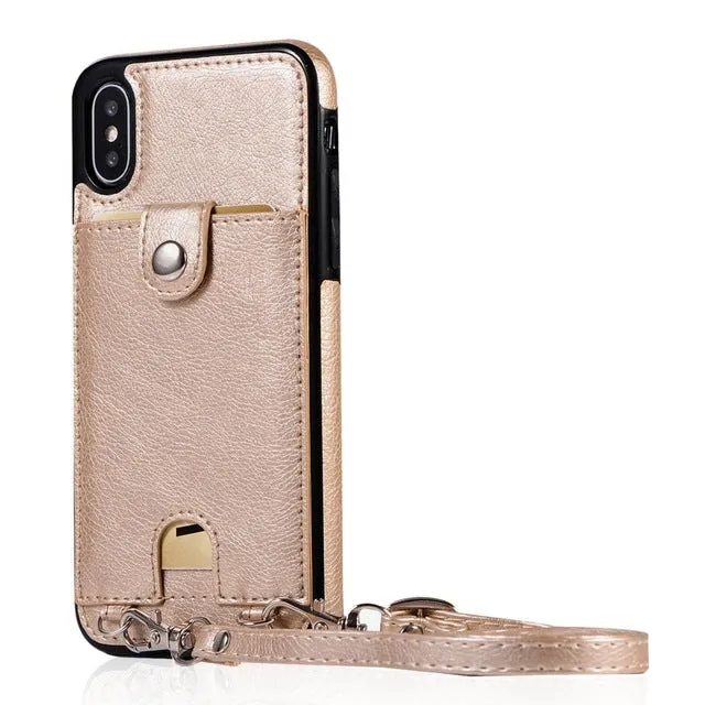 Leather Wallet For iPhone