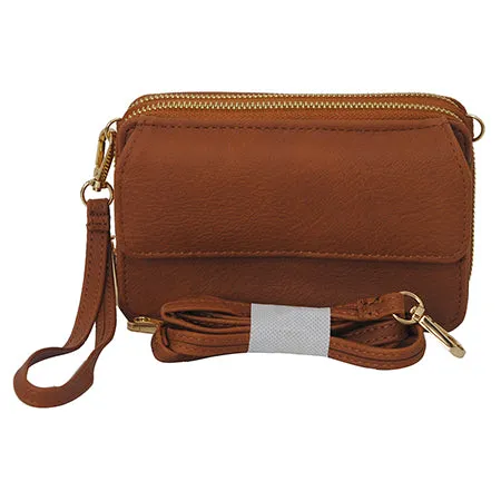 Light Brown Faux Leather NGIL All In One Wallet