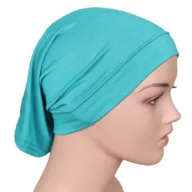 Lightweight Cotton Hijab Cap - Turquoise