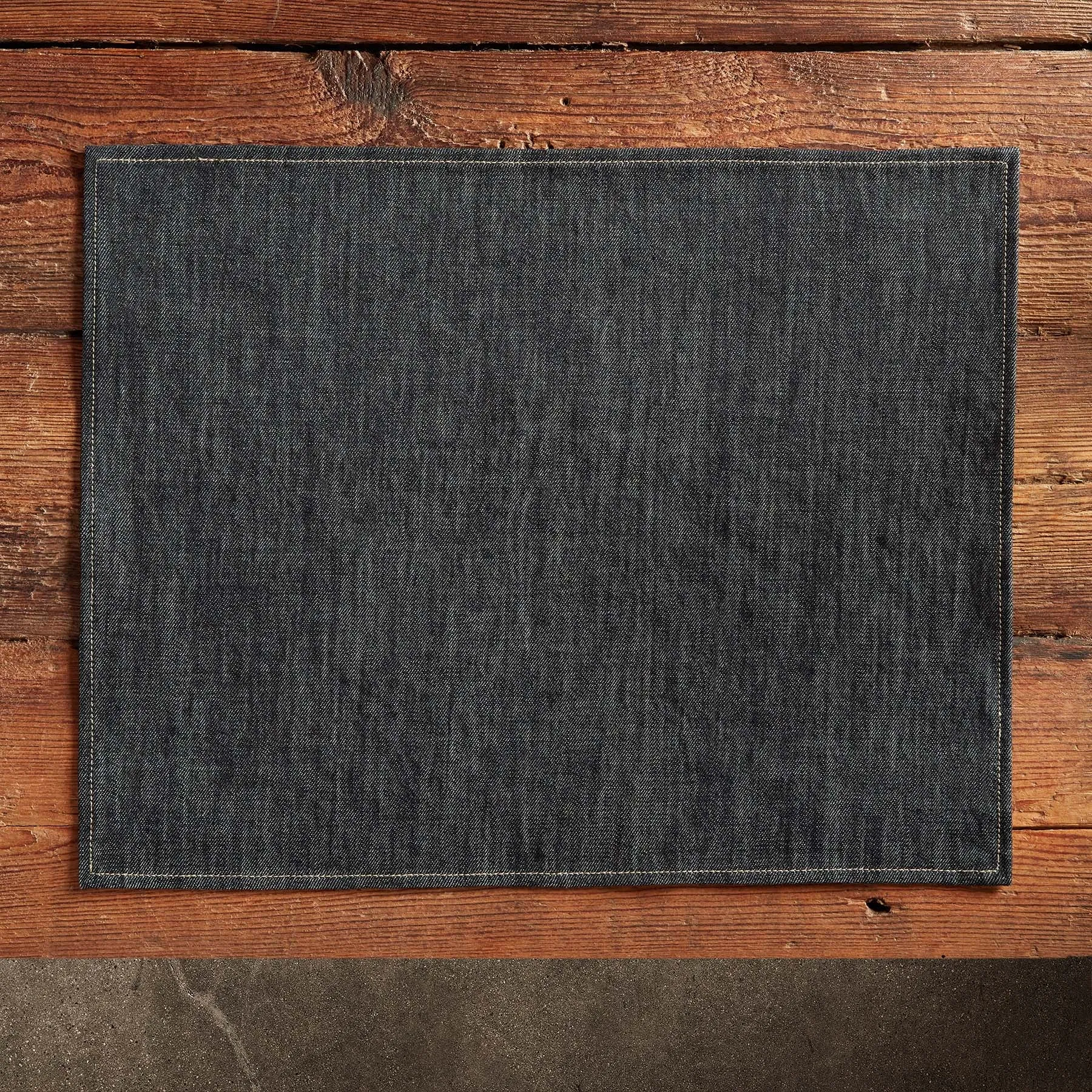 Lightweight Denim Placemat - Indigo Denim