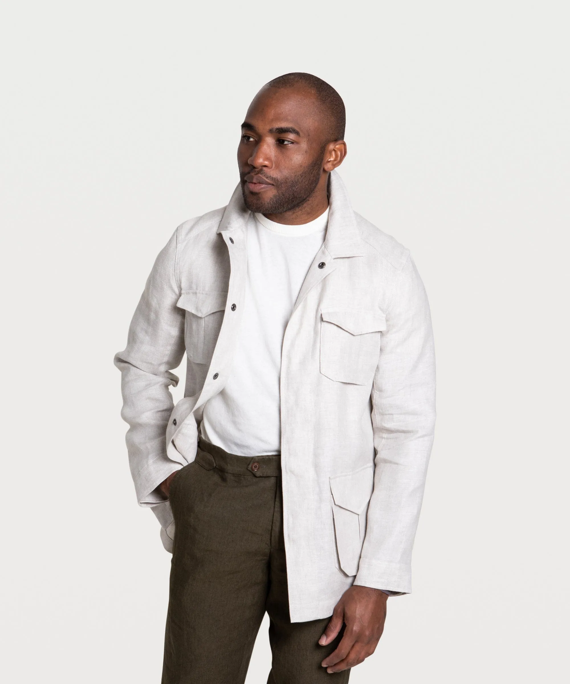 Linen Safari Jacket