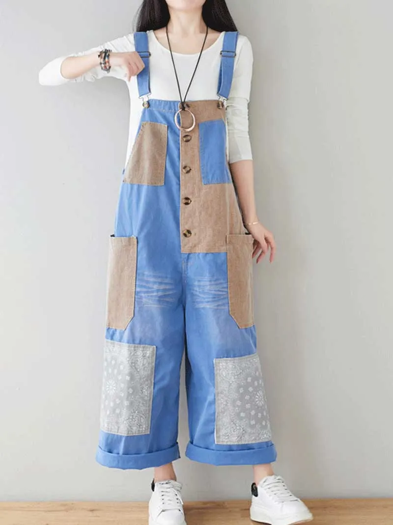 Loving Memory Denim Overall Dungarees