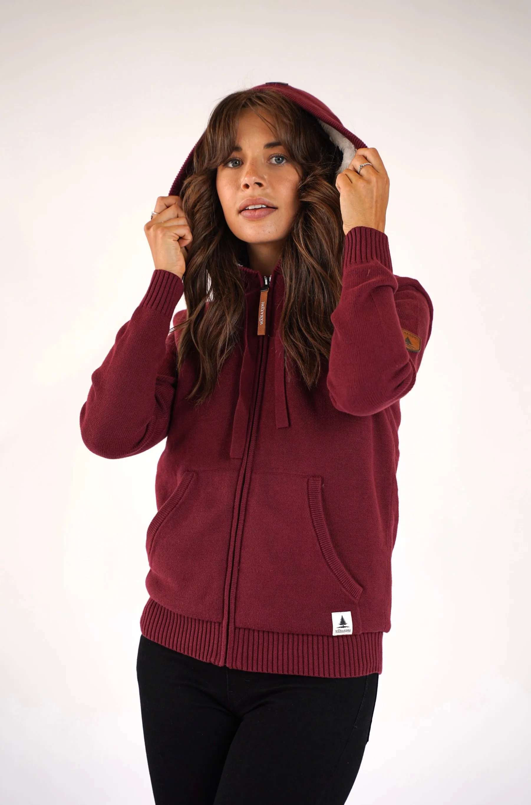 Luna Mulberry Zip Hoodie