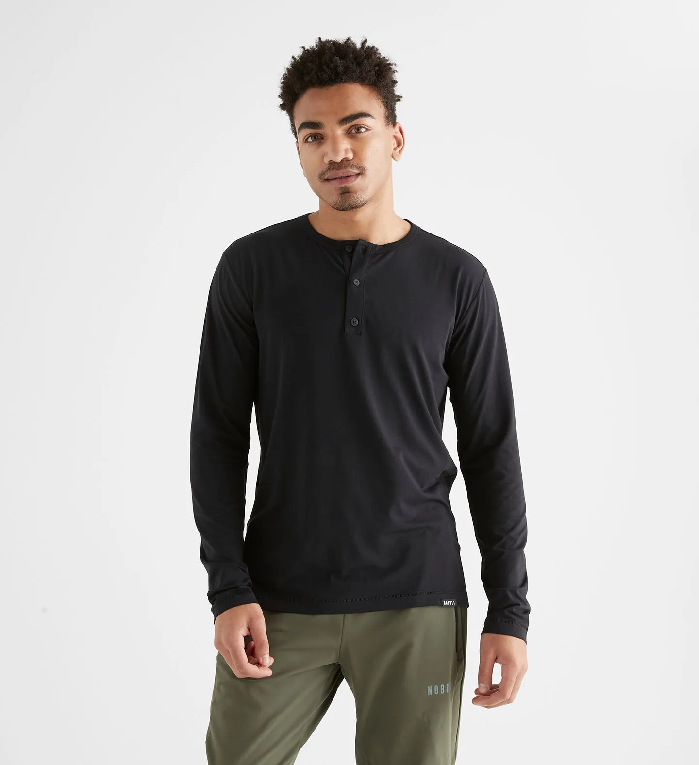 Men's Lightweight Long Sleeve Henley