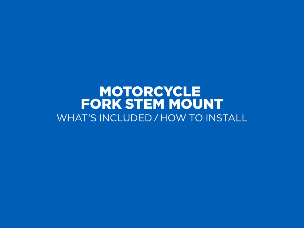 Motorcycle - Fork Stem Mount