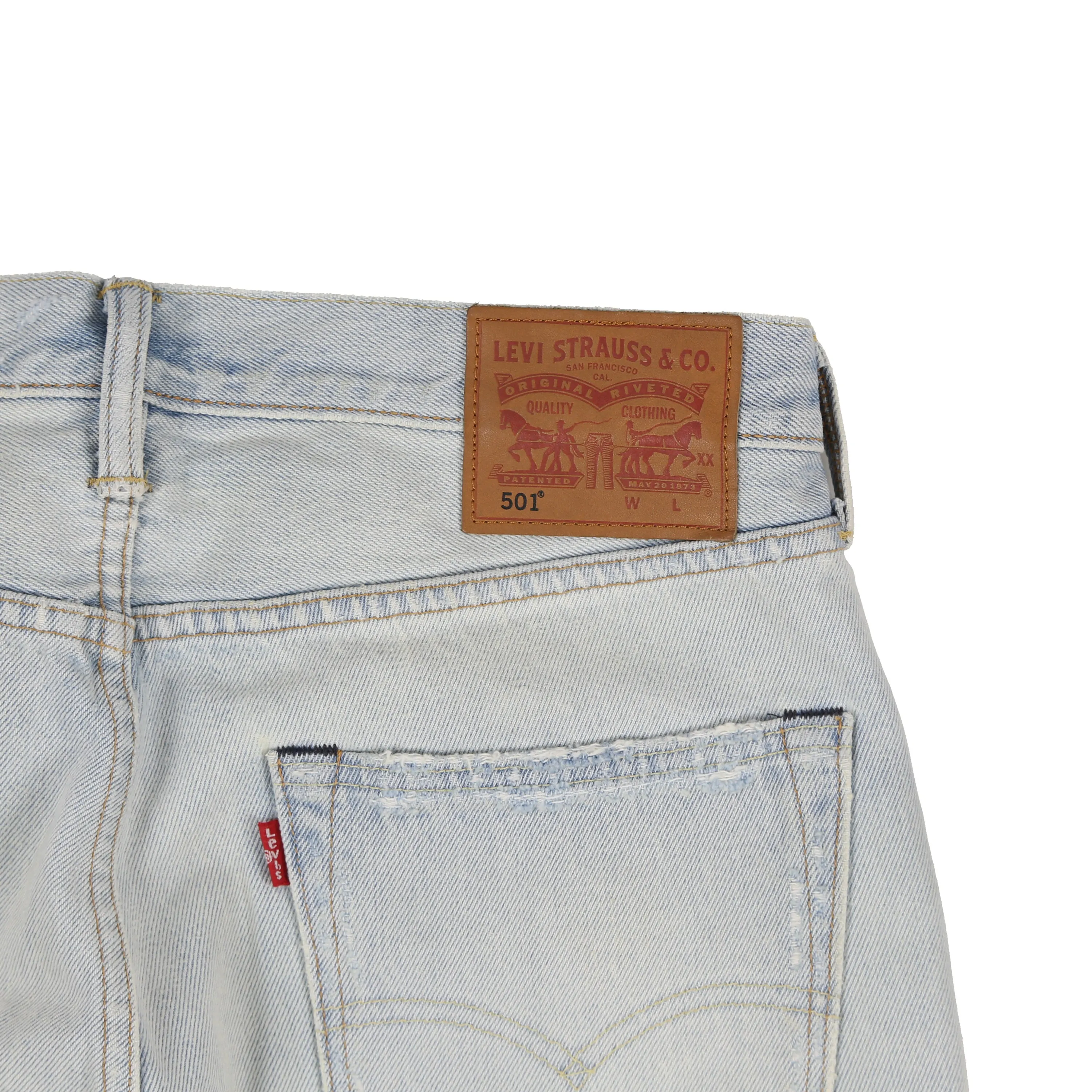 New Sample Levis 501 Distressed Denim Jeans