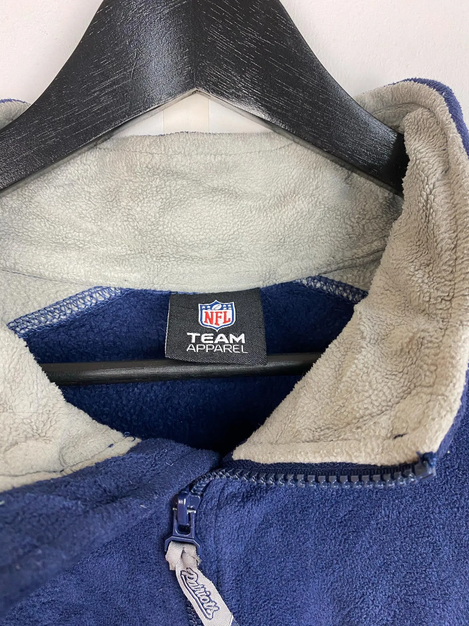 NFL Team Apparel Patriots Fleece Quarter-Zip (XL)