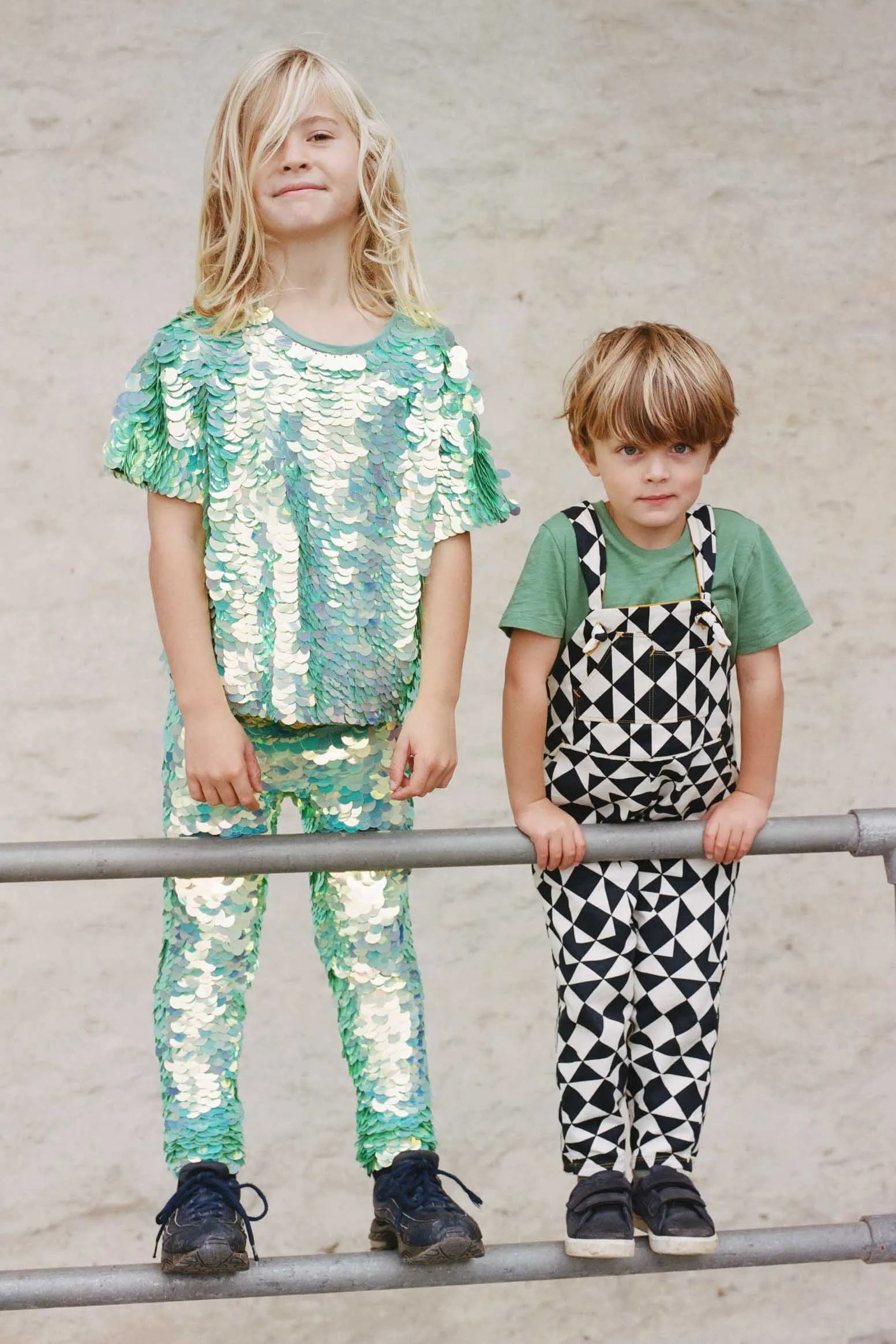 OTTO CHILDREN'S DUNGAREES - TRI PRINT