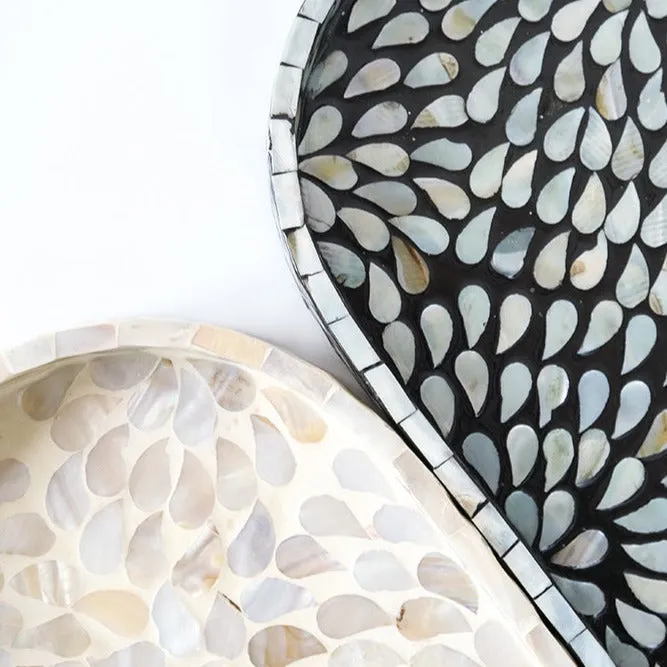 Oval Mother of Pearl Decorative Tray