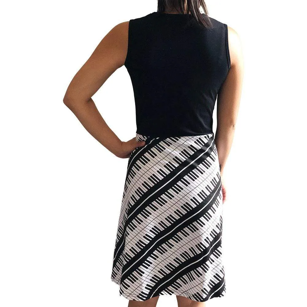 Piano Keys Sleeveless Eileen Dress