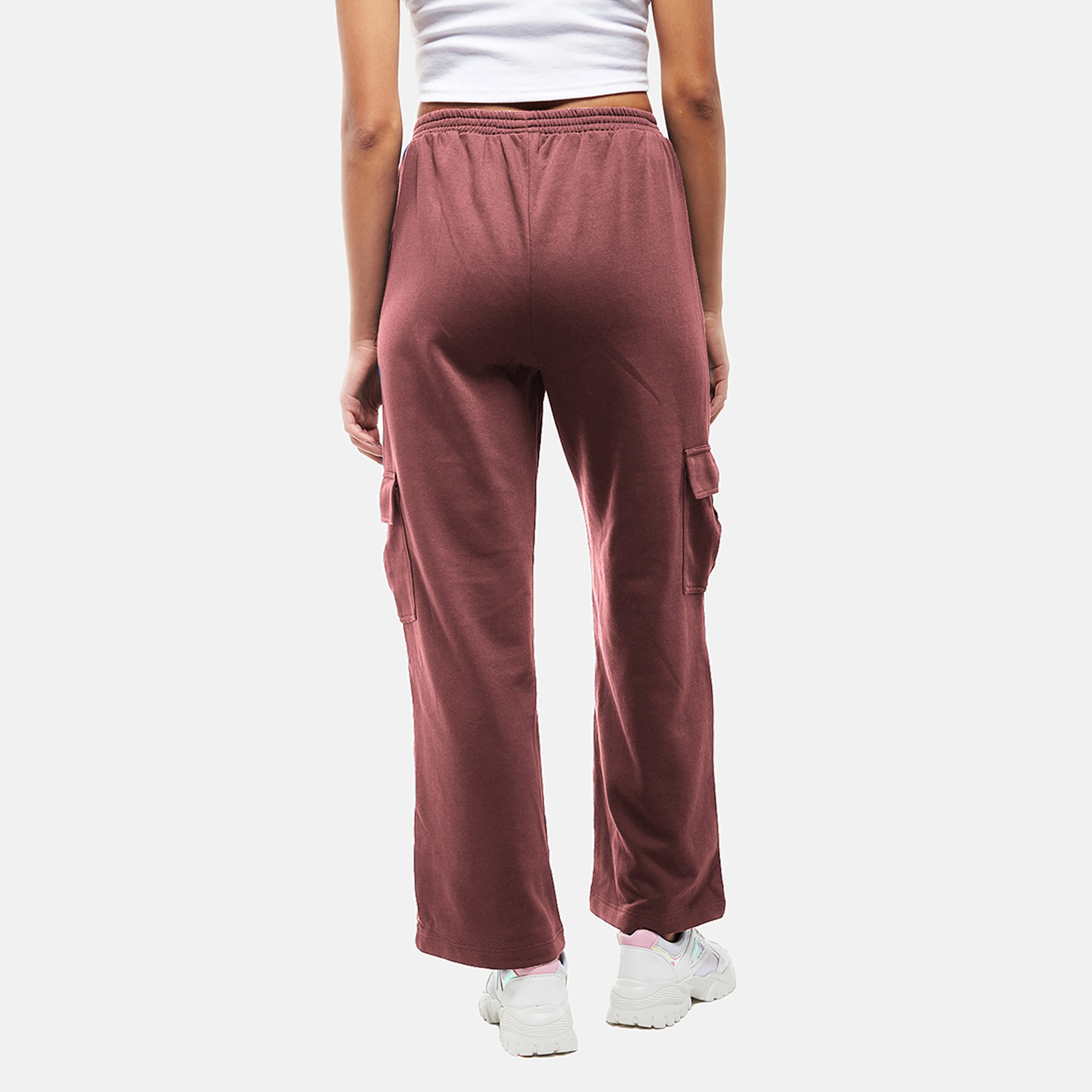 Pink Pull-Up Cargo Pants