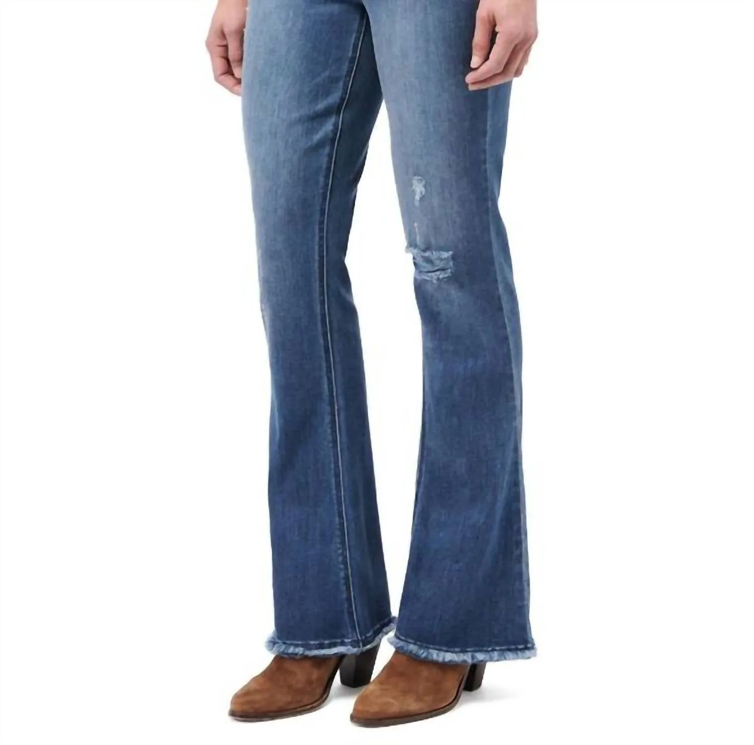 "ab"solution Blue High Rise Itty Bitty More Boot Jeans