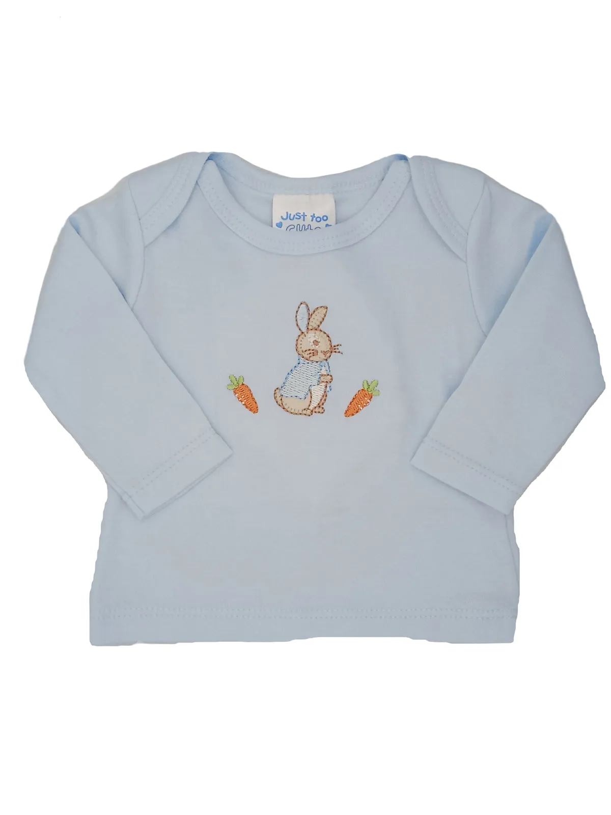 Rabbit 3 Piece Gift Set - Blue : Dungarees, Top & Hat