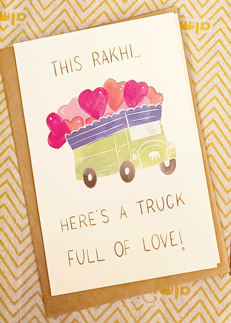 Raksha Bandhan Greeting Card - Truck