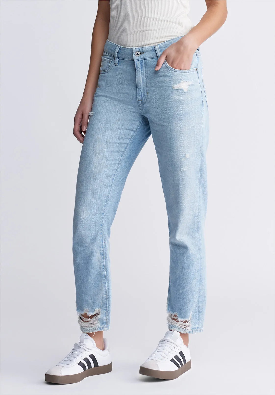 Relaxed Boyfriend Madison Women's Jeans in Distressed Vintage - BL15924